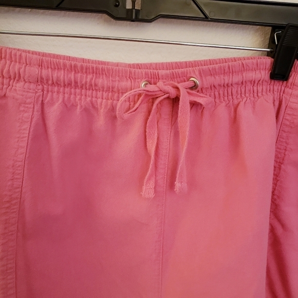 Dress Barn Woman Pink 100% Cotton Shorts with Elastic Waist Size 3X EUC - Picture 3 of 8